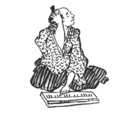 People in the Edo Period sticker #5085271