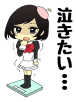 JAPANESE FAMOUS ANIME'S DIET STICKER sticker #5085713