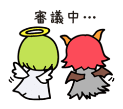 Red Devil and Green Angel sticker #5085976