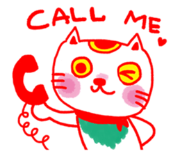 Money blessing-maneki neko & daruma sticker #5086076