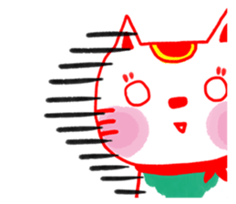 Money blessing-maneki neko & daruma sticker #5086085