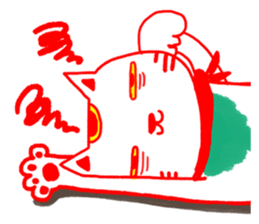 Money blessing-maneki neko & daruma sticker #5086088