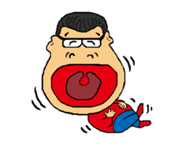 Rock'n'roll father MUU sticker #5086710