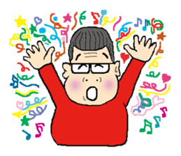 Rock'n'roll father MUU sticker #5086717