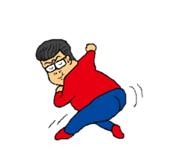 Rock'n'roll father MUU sticker #5086736