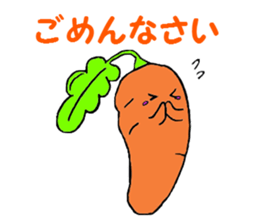 Highly convenient vegetables sticker #5087319