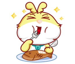 POPO Rabbit Cat sticker #5087538