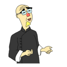 the elderly is young, and his playmates sticker #5087681