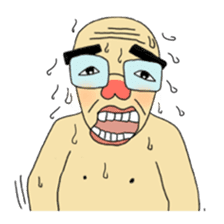 the elderly is young, and his playmates sticker #5087689