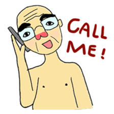 the elderly is young, and his playmates sticker #5087691