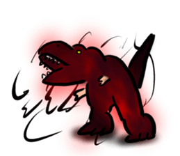 a dinosaur Tyrannosaurus sticker #5087835