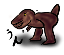 a dinosaur Tyrannosaurus sticker #5087836