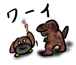 a dinosaur Tyrannosaurus sticker #5087841