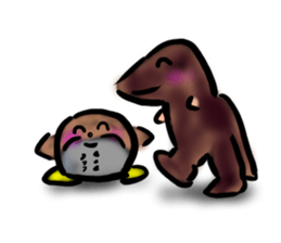 a dinosaur Tyrannosaurus sticker #5087860