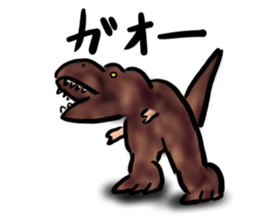 a dinosaur Tyrannosaurus sticker #5087861