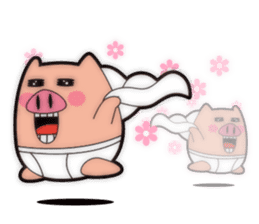 Pp Bear and Pants Pig 3 sticker #5088071