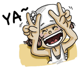 Lovely J girl-(2) sticker #5088174