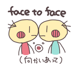 Study Japanese and English on Sticker sticker #5088314