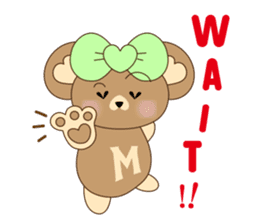 Cute bear meil sticker #5089003