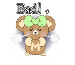 Cute bear meil sticker #5089005