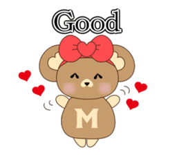Cute bear meil sticker #5089007