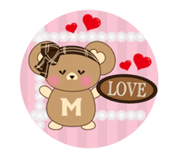 Cute bear meil sticker #5089014