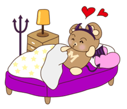 Cute bear meil sticker #5089021