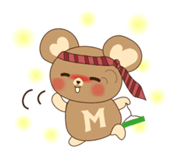Cute bear meil sticker #5089023