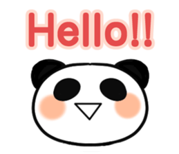Cheerful panda part2(English version) sticker #5089726