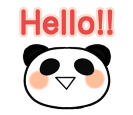 Cheerful panda part2(English version) sticker #5089726