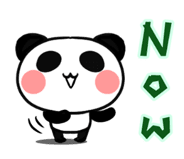 Cheerful panda part2(English version) sticker #5089751