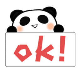 Cheerful panda part2(English version) sticker #5089756