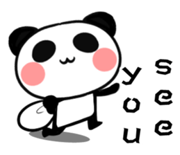 Cheerful panda part2(English version) sticker #5089757