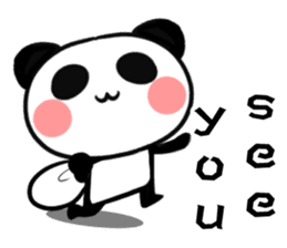Cheerful panda part2(English version) sticker #5089757