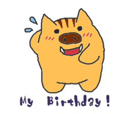 Oriental Zodiac Calendar [wild boar] sticker #5089871