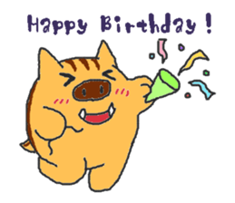 Oriental Zodiac Calendar [wild boar] sticker #5089872