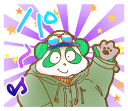 Panda! Panda! Panda! with Japanese words sticker #5089960