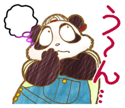 Panda! Panda! Panda! with Japanese words sticker #5089964