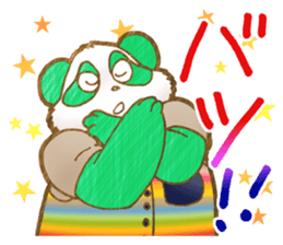 Panda! Panda! Panda! with Japanese words sticker #5089972