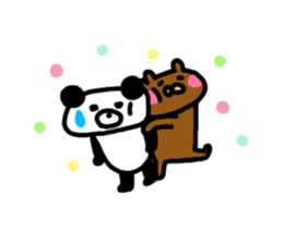 Kupan panda and kumathi sticker #5090429