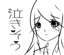 white girls sticker #5091053