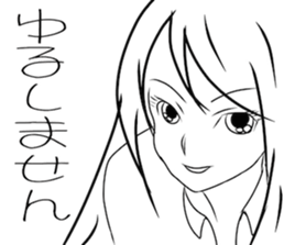 white girls sticker #5091065