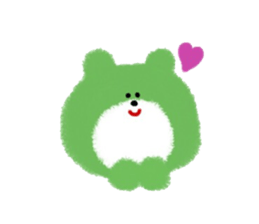 Colorful little bear sticker #5091239