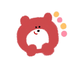 Colorful little bear sticker #5091249