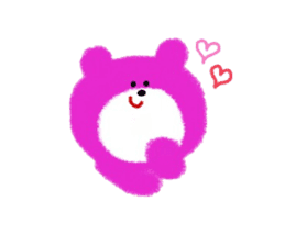 Colorful little bear sticker #5091269