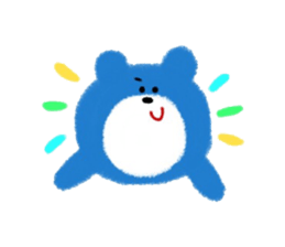 Colorful little bear sticker #5091272