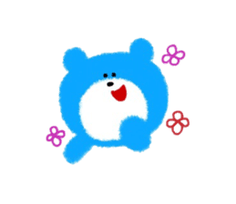 Colorful little bear sticker #5091274