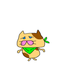 Funny  White cat (foreign country sticker #5091289