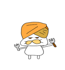 Funny  White cat (foreign country sticker #5091301