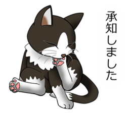 Behaved cat sticker #5091805